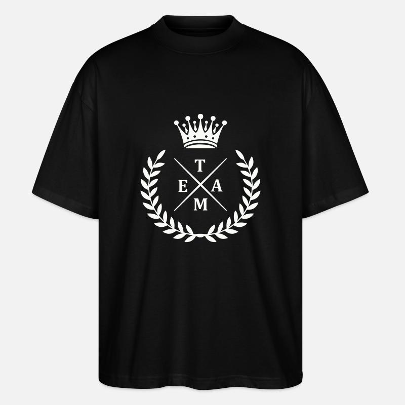 Team Kranz - Stanley/Stella Oversized Unisex Bio T-Shirt Blaster 2.0 - Schwarz