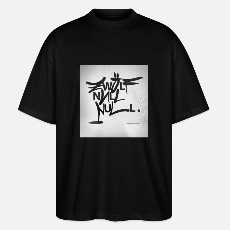 ZWÖLF_Null_Null - Stanley/Stella Oversized Unisex Bio T-Shirt Blaster 2.0 - Schwarz