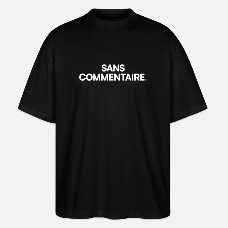Sans commentaire - T-shirt bio Blaster 2.0 coupe oversize Stanley/Stella Unisexe - noir