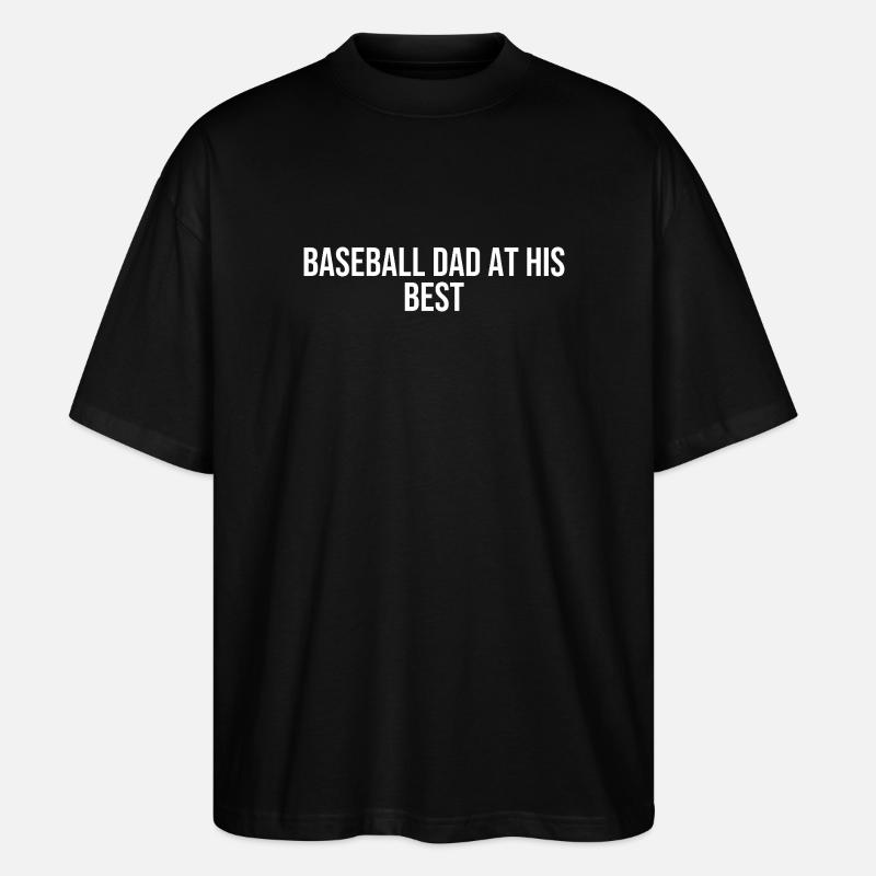 Baseball Dad - Stanley/Stella Oversized Unisex Bio T-Shirt Blaster 2.0 - Schwarz