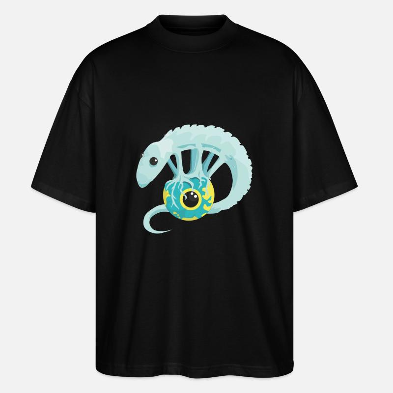 CuteLizard - Stanley/Stella Oversized Unisex Organic T-shirt Blaster 2.0 - black