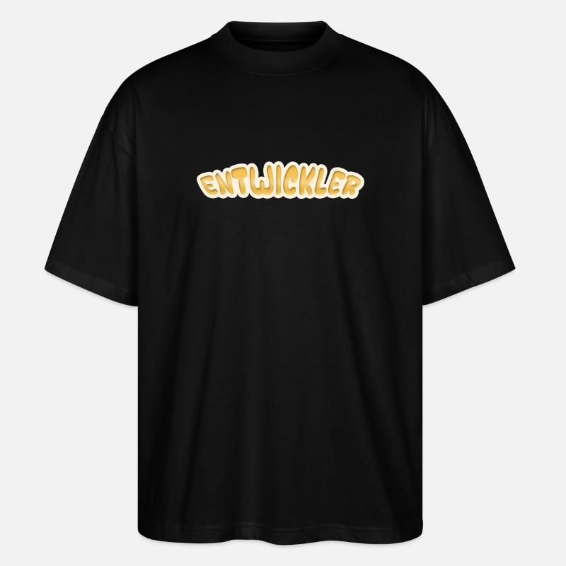 Job Entwickler - Stanley/Stella Oversized Unisex Bio T-Shirt Blaster 2.0 - Schwarz