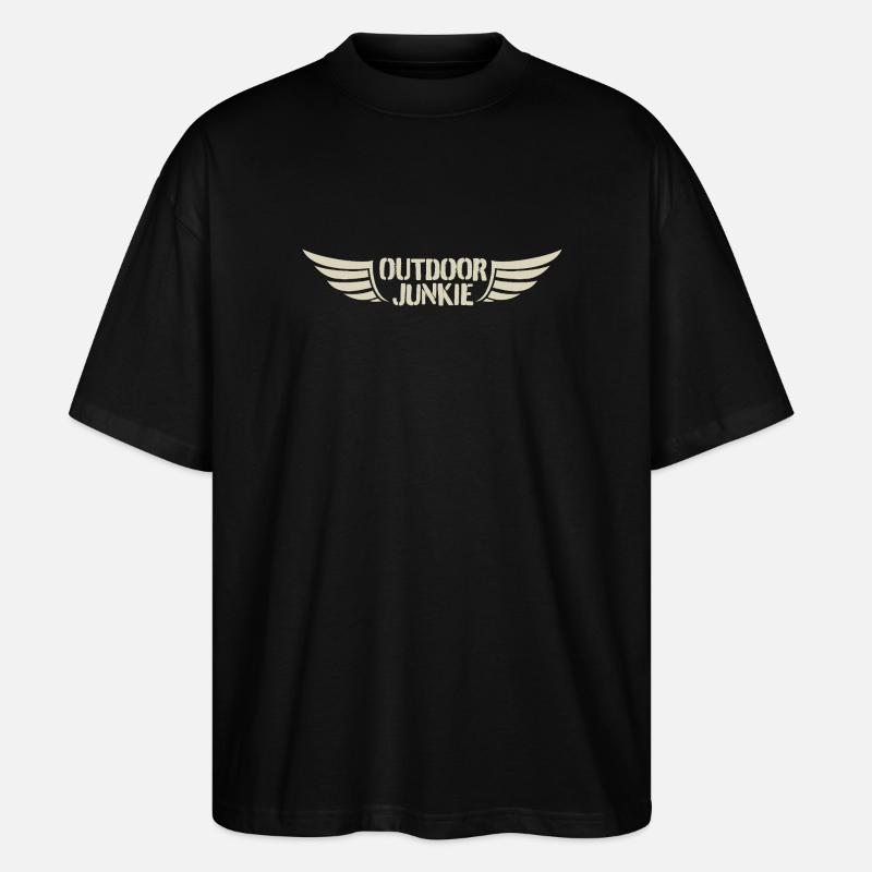 Conception d’ailes de junkie d’extérieur - T-shirt bio Blaster 2.0 coupe oversize Stanley/Stella Unisexe - noir