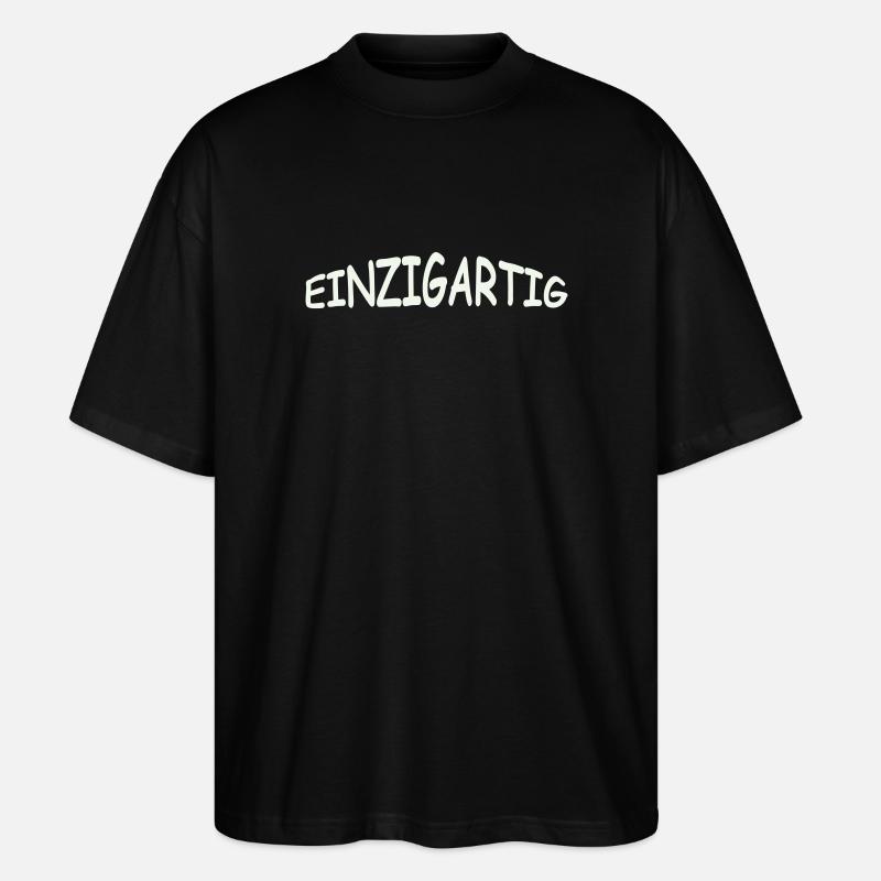 einzigartig- - Stanley/Stella Oversized Unisex Bio T-Shirt Blaster 2.0 - Schwarz
