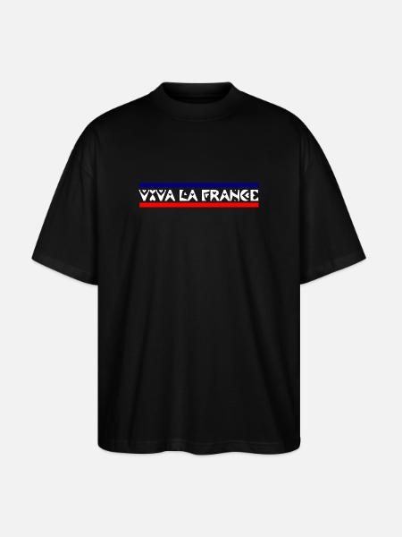 Frankreich - Stanley/Stella Oversized Unisex Bio T-Shirt Blaster 2.0 - Schwarz