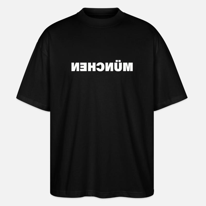 MÜNCHEN - Stanley/Stella Oversized Unisex Bio T-Shirt Blaster 2.0 - Schwarz