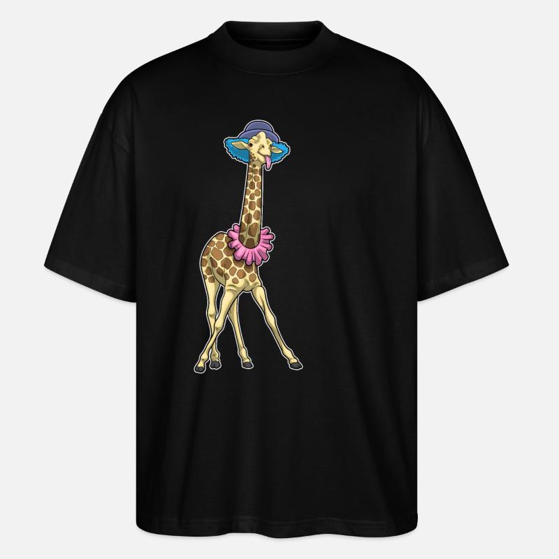 Clown girafe - T-shirt bio Blaster 2.0 coupe oversize Stanley/Stella Unisexe - noir