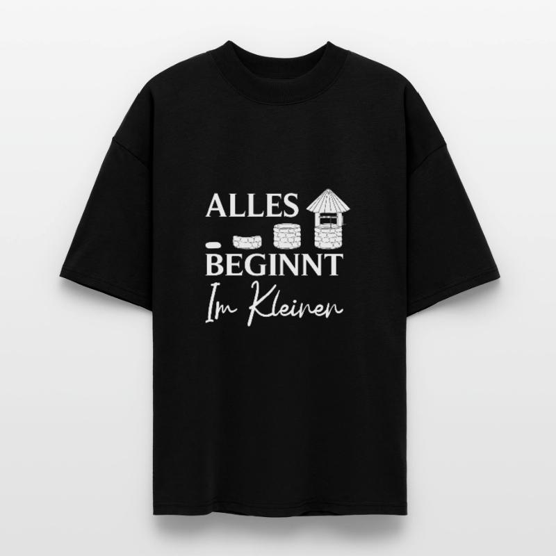 Construction de puits Tout commence dans le constructeur de petits puits T-shirt bio Blaster 2.0 coupe oversize Stanley/Stella Unisexe