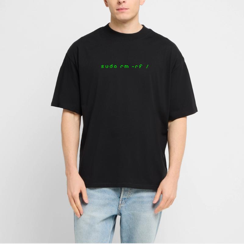 T-shirt Linux rm -rf - Commande Admin Sys & Dév T-shirt bio Blaster 2.0 coupe oversize Stanley/Stella Unisexe