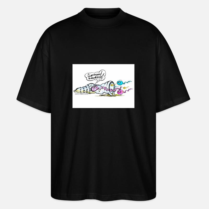 Spermanent - Stanley/Stella Oversized Unisex Bio T-Shirt Blaster 2.0 - Schwarz