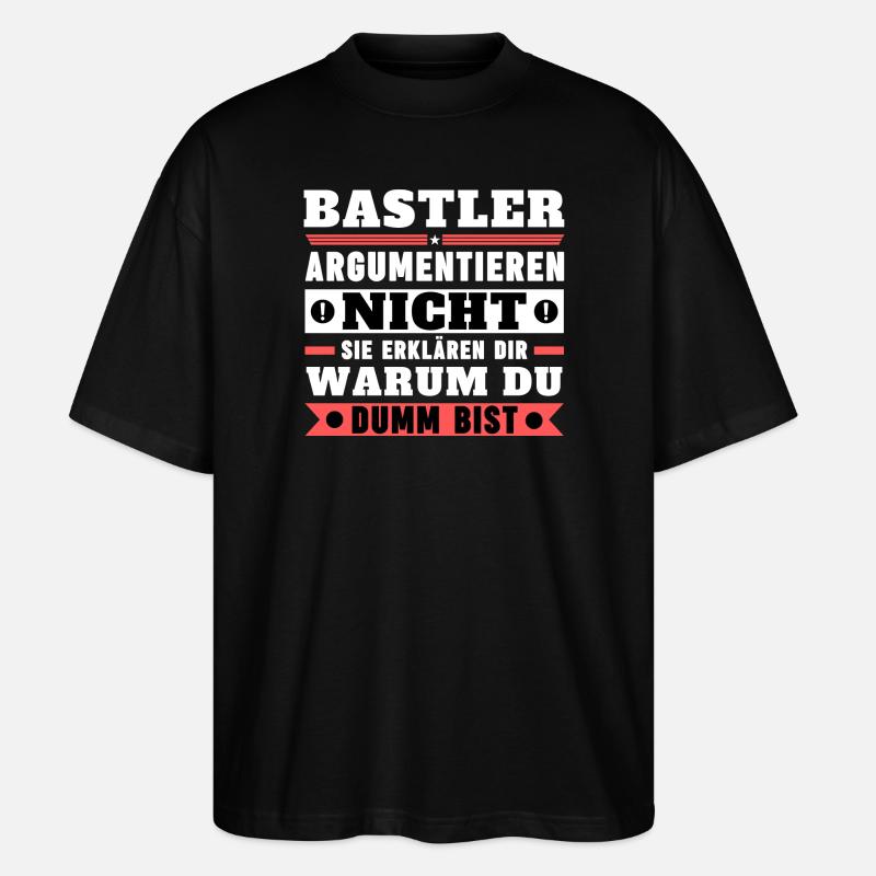 Hobbyists don't argue - Stanley/Stella Oversized Unisex Organic T-shirt Blaster 2.0 - black