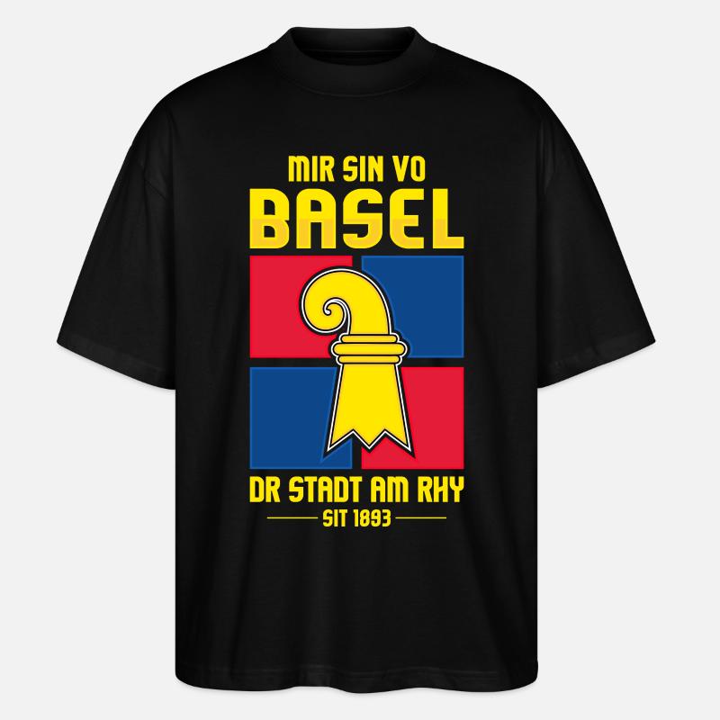 BASEL - Stanley/Stella Oversized Unisex Bio T-Shirt Blaster 2.0 - Schwarz