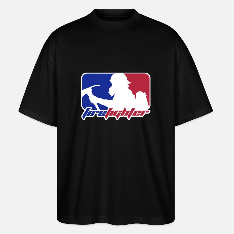 pompier - T-shirt bio Blaster 2.0 coupe oversize Stanley/Stella Unisexe - noir