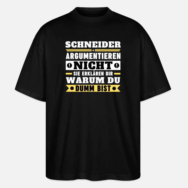 Tailors don't argue - Stanley/Stella Oversized Unisex Organic T-shirt Blaster 2.0 - black