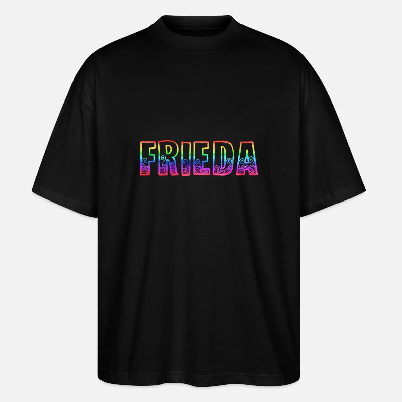 frieda rs arc-en-ciel - T-shirt bio Blaster 2.0 coupe oversize Stanley/Stella Unisexe - noir
