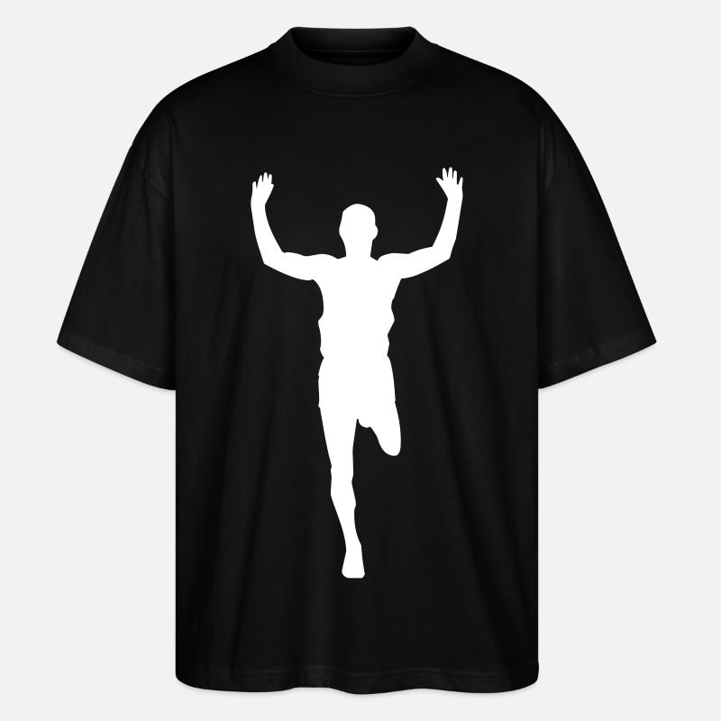 Marathon marathon runner - design - Stanley/Stella Oversized Unisex Organic T-shirt Blaster 2.0 - black