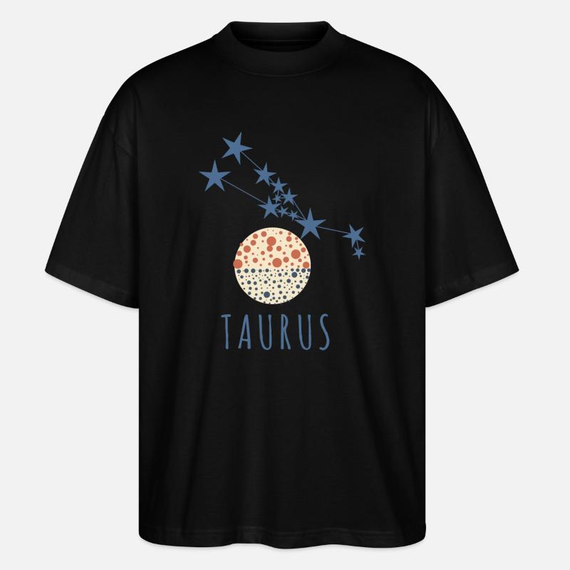 Das Sternbild Stier - Stanley/Stella Oversized Unisex Bio T-Shirt Blaster 2.0 - Schwarz