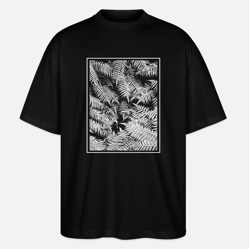 Gemüsefarn - Stanley/Stella Oversized Unisex Bio T-Shirt Blaster 2.0 - Schwarz