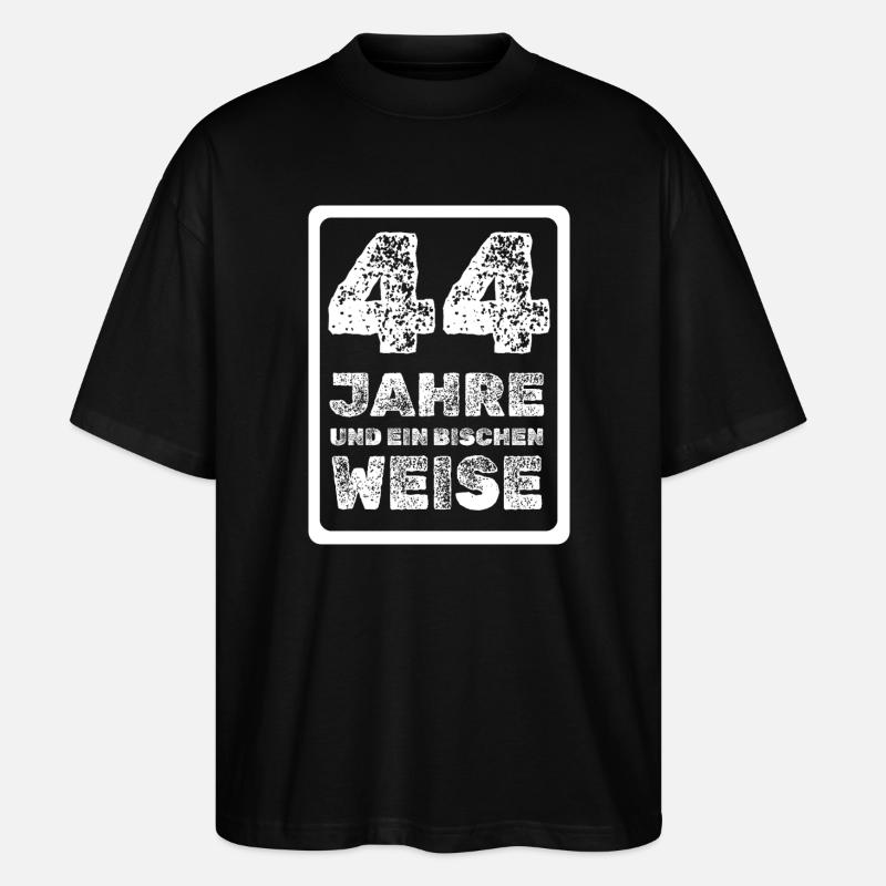 Weisheit 44 - Stanley/Stella Oversized Unisex Bio T-Shirt Blaster 2.0 - Schwarz
