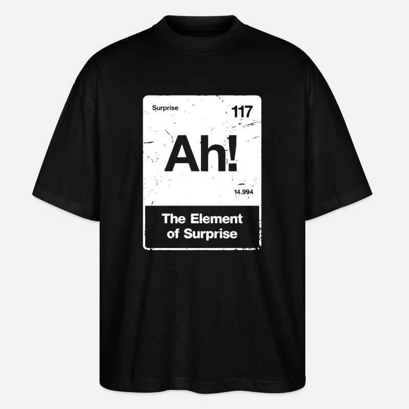 Ah! Element Überraschung - Stanley/Stella Oversized Unisex Bio T-Shirt Blaster 2.0 - Schwarz