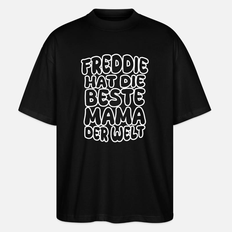 Mama Freddie - Stanley/Stella Oversized Unisex Bio T-Shirt Blaster 2.0 - Schwarz