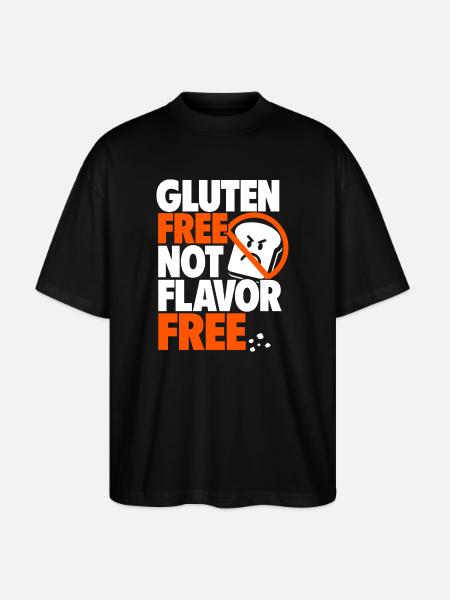 Sans gluten, pas sans arôme - T-shirt bio Blaster 2.0 coupe oversize Stanley/Stella Unisexe - noir