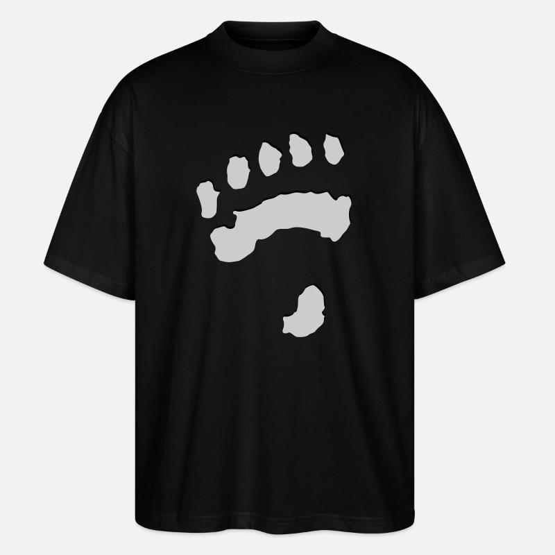 Eisbärtatze - Stanley/Stella Oversized Unisex Bio T-Shirt Blaster 2.0 - Schwarz