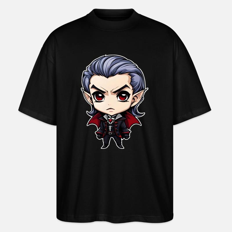 Ein Chibi-Vampir - Stanley/Stella Oversized Unisex Bio T-Shirt Blaster 2.0 - Schwarz