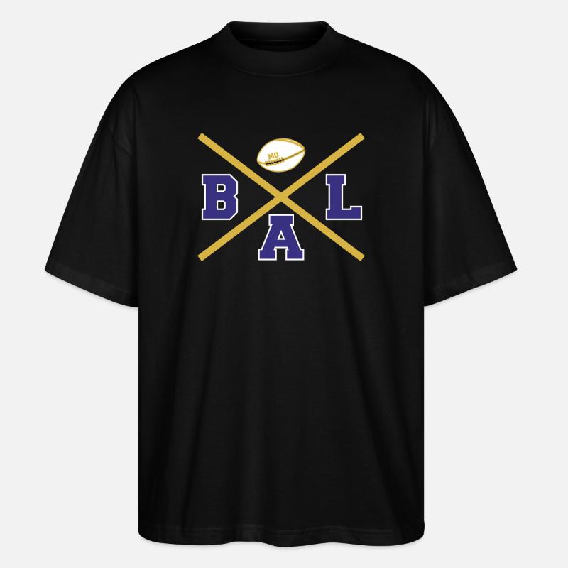 Baltimore Cross - Stanley/Stella Oversized Unisex Bio T-Shirt Blaster 2.0 - Schwarz