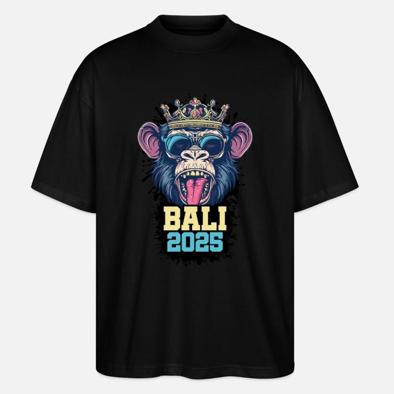 Bali 2025 Singe - T-shirt bio Blaster 2.0 coupe oversize Stanley/Stella Unisexe - noir