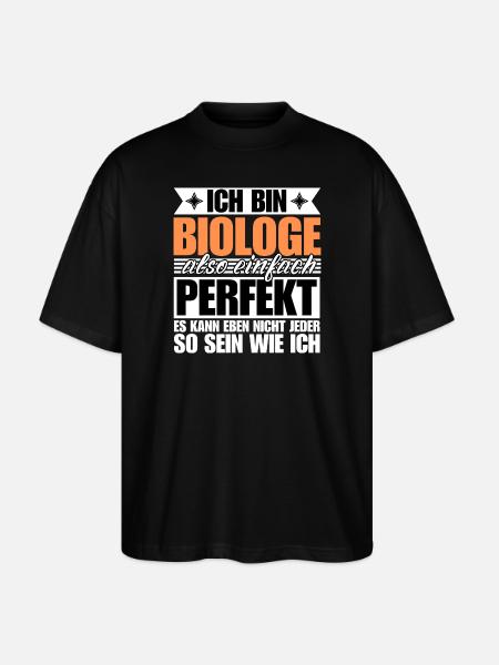 Perfekter Biologe - Stanley/Stella Oversized Unisex Bio T-Shirt Blaster 2.0 - Schwarz
