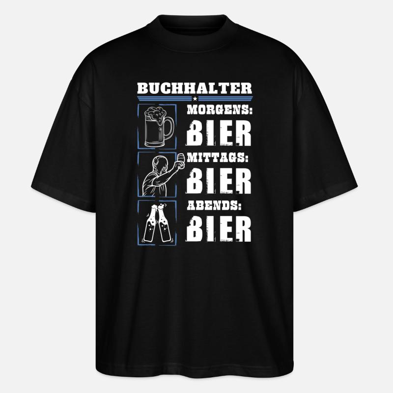 Mon quotidien de comptable - T-shirt bio Blaster 2.0 coupe oversize Stanley/Stella Unisexe - noir
