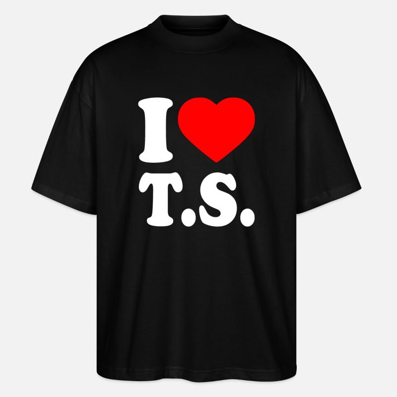 I love ts - T-shirt bio Blaster 2.0 coupe oversize Stanley/Stella Unisexe - noir