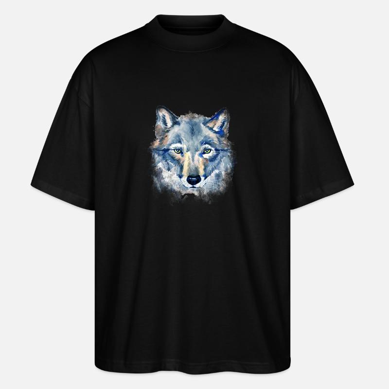 Art Wolf - T-shirt bio Blaster 2.0 coupe oversize Stanley/Stella Unisexe - noir