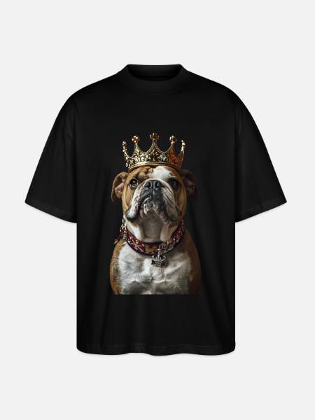 Bouledogue - T-shirt bio Blaster 2.0 coupe oversize Stanley/Stella Unisexe - noir