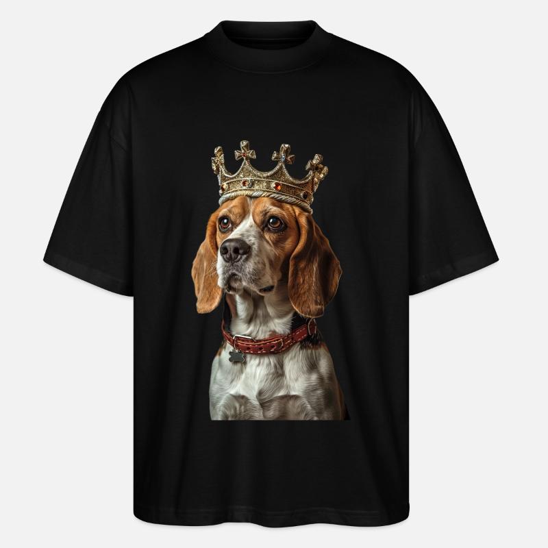 Beagle - Stanley/Stella Oversized Unisex Bio T-Shirt Blaster 2.0 - Schwarz