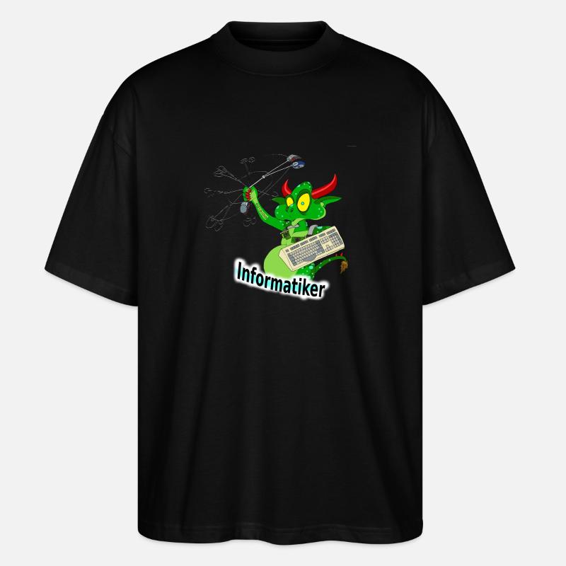 Informatiker - Stanley/Stella Oversized Unisex Bio T-Shirt Blaster 2.0 - Schwarz