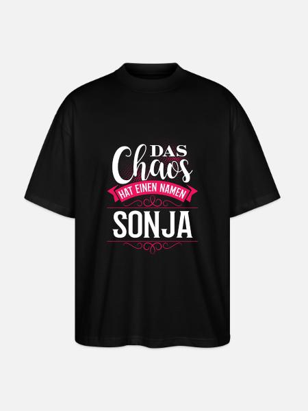 SONJA - chaos - Stanley/Stella Oversized Unisex Bio T-Shirt Blaster 2.0 - Schwarz