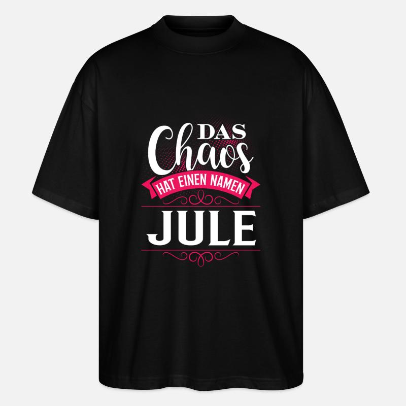 JULE - Chaos - Stanley/Stella Oversized Unisex Bio T-Shirt Blaster 2.0 - Schwarz