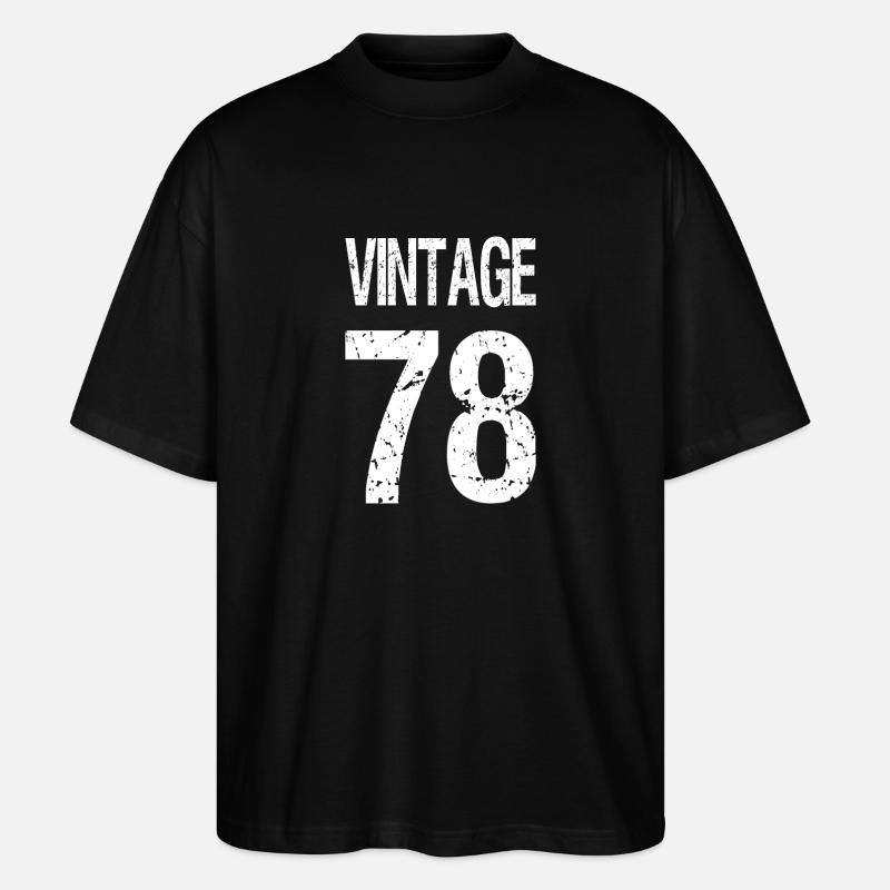 1978 - Stanley/Stella Oversized Unisex Bio T-Shirt Blaster 2.0 - Schwarz
