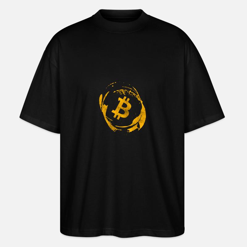 Bitcoin - Stanley/Stella Oversized Unisex Bio T-Shirt Blaster 2.0 - Schwarz