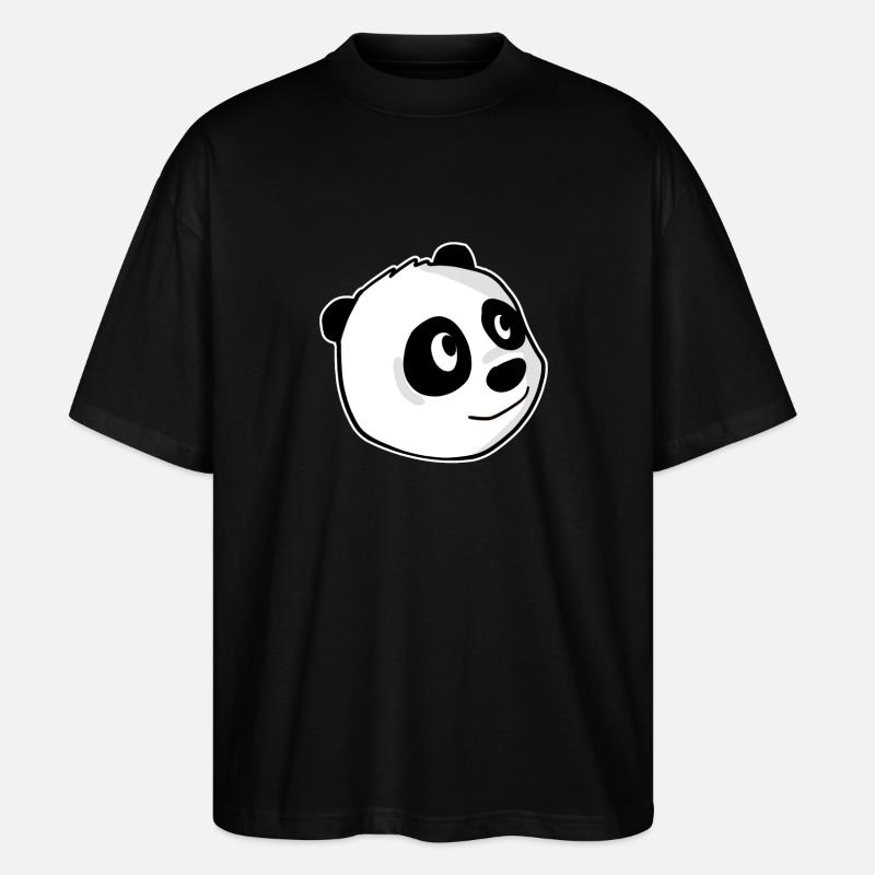 Panda - Stanley/Stella Oversized Unisex Bio T-Shirt Blaster 2.0 - Schwarz