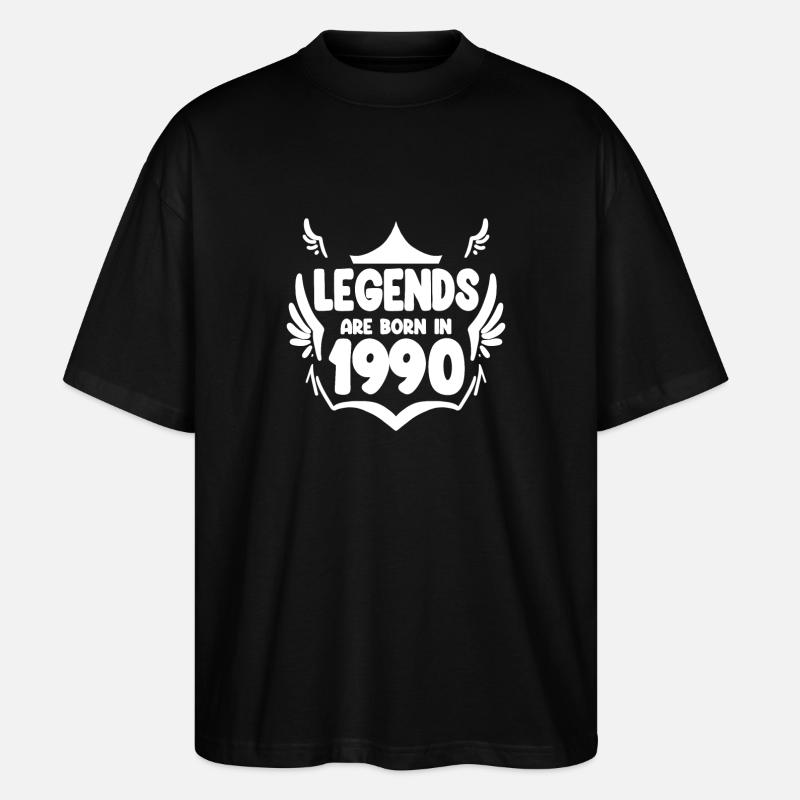 1990 - Né en 1990 - T-shirt bio Blaster 2.0 coupe oversize Stanley/Stella Unisexe - noir
