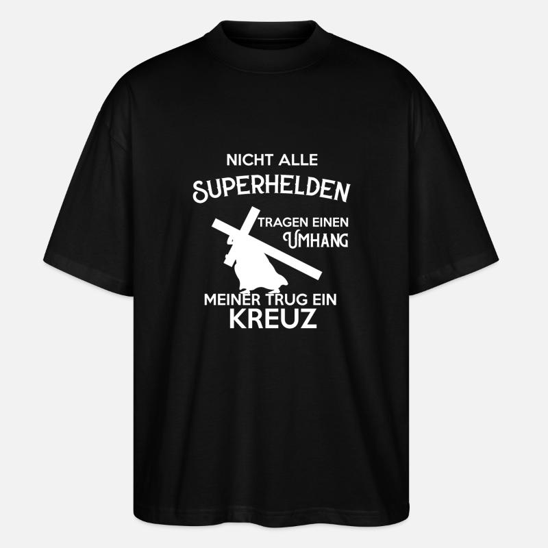 Jesus Christentum - Stanley/Stella Oversized Unisex Bio T-Shirt Blaster 2.0 - Schwarz