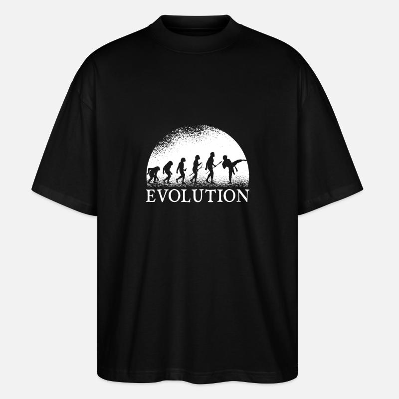 Karate evolution - Stanley/Stella Oversized Unisex Organic T-shirt Blaster 2.0 - black