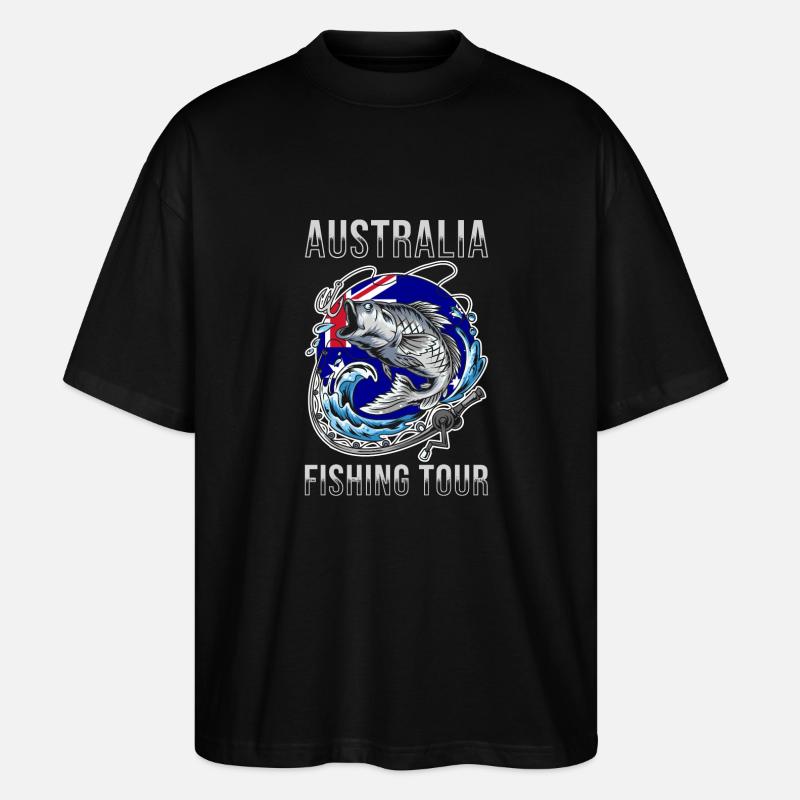 Angeltour Australien - Stanley/Stella Oversized Unisex Bio T-Shirt Blaster 2.0 - Schwarz