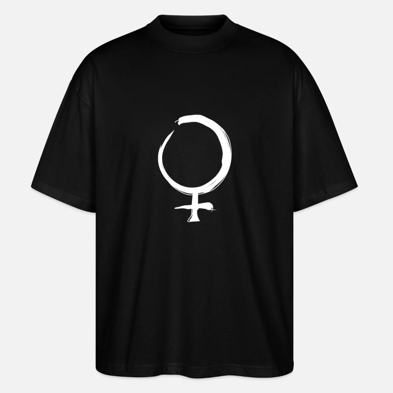 Symbole d’astrologie de Vénus - T-shirt bio Blaster 2.0 coupe oversize Stanley/Stella Unisexe - noir