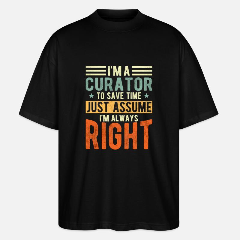 Curator - Stanley/Stella Oversized Unisex Organic T-shirt Blaster 2.0 - black