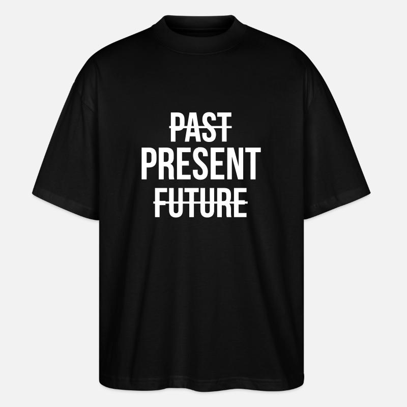VIVRE DANS LE MOMENT PRÉSENT - T-shirt bio Blaster 2.0 coupe oversize Stanley/Stella Unisexe - noir