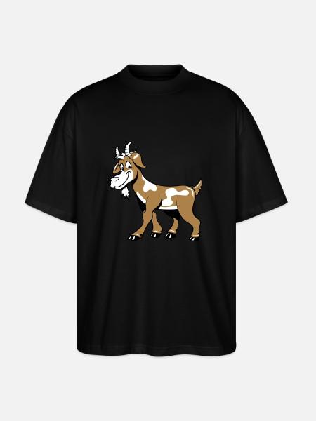 Goat kind lys - Stanley/Stella Oversized Unisex Organic T-shirt Blaster 2.0 - black